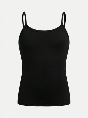 Girl's Lace Tank Tops Ribbed Knit Sleeveless Basic Tank Shirts Cute Camisole Tops in Saudi Arabia