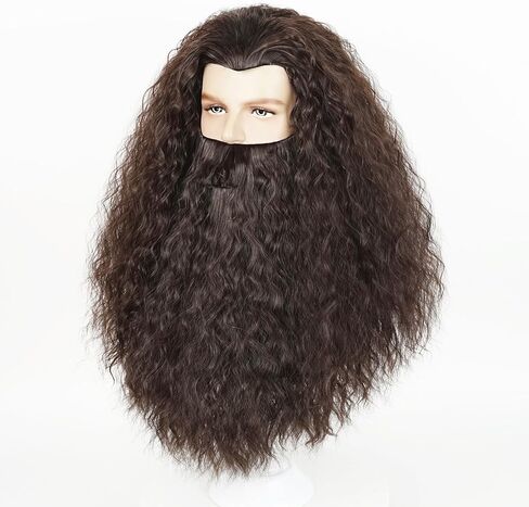 LABEAUTÉ Max Beauty Santa Beard and Gray Santa Wig Set - Santa Claus Wig, Classic Grey Beard and Hair Pack for Christmas Costumes Party in Kuwait