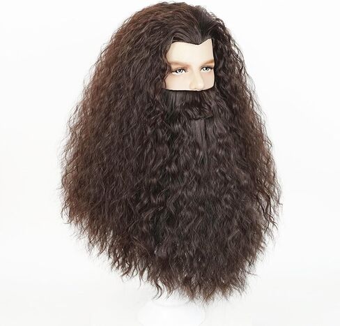 LABEAUTÉ Max Beauty Santa Beard and Gray Santa Wig Set - Santa Claus Wig, Classic Grey Beard and Hair Pack for Christmas Costumes Party in Kuwait