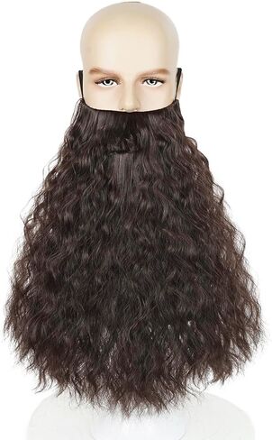 LABEAUTÉ Max Beauty Santa Beard and Gray Santa Wig Set - Santa Claus Wig, Classic Grey Beard and Hair Pack for Christmas Costumes Party in Kuwait