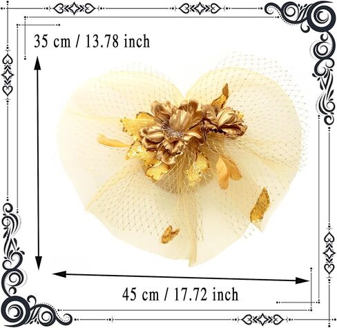 dressfan Womens Fascinator Church Derby Hats 20s Vintage Feather Headband for Derby/Wedding/Church/Tea Party in Kuwait