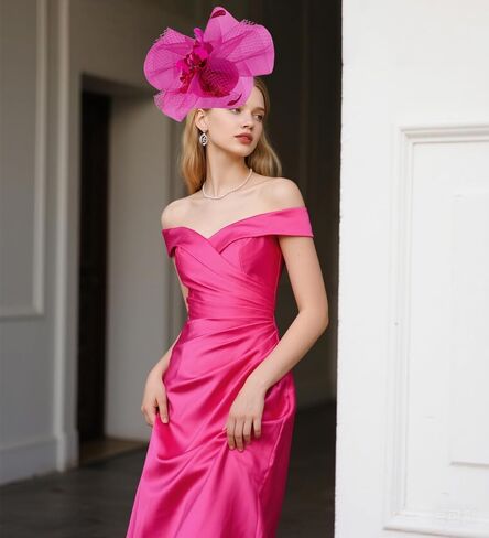 dressfan Womens Fascinator Church Derby Hats 20s Vintage Feather Headband for Derby/Wedding/Church/Tea Party in Kuwait
