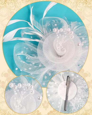 1920s Fascinators Hat for Women Tea Party Hats for Cocktail Wedding Fancy Dress Party in Saudi Arabia