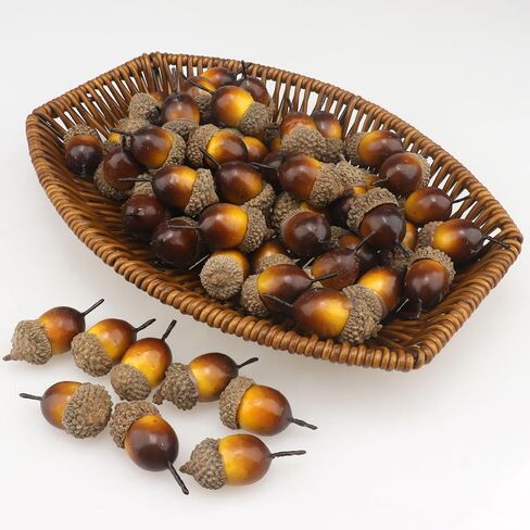 Artificial Peanuts 50Pcs with Rattan Basket Fake Groundnut Nut Simulation Vegetable for Home Kitchen Decoration Table Centerpiece in Saudi Arabia