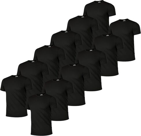 Men’s Running Gym Workout Short Sleeve Dry Fit Moisture Wicking Crew Neck T Shirts Athletic Sport Tee Tops in Kuwait