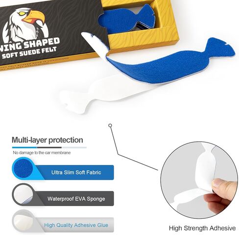 Gomake Vinyl Squeegee Buffer 30pcs مساواة مقطوعة من ألياف الدقيقة من الألياف الدقيقة للتطبيق فينيل/PPF الجاف (الأرجواني) in Kuwait