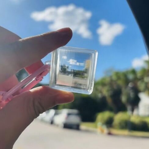 Outoss-pixelvision Lens Keychain-chare-charce fun fun! pixel filter و keykain devinative devinative chain for alday carry in Saudi Arabia