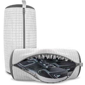 2 Pcs Shoe Washing Machine Bag with Fluffy Fibers – 15" White Shoe Washing Bag for 360° Deep Clean – Compatible with Most Sizes for Easy and Effective Cleaning