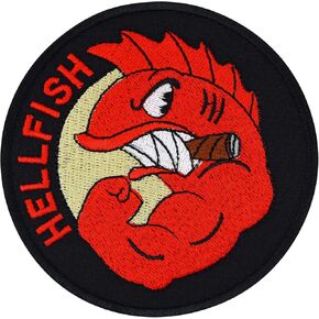 Simpsons لعنة Flying Hellfish WW2 Comic Patch التطريز