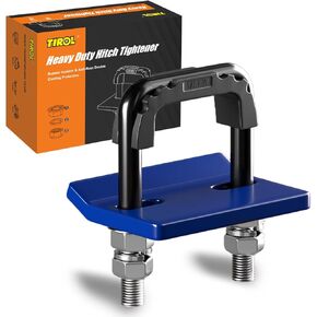 TIROL Hitch Tightener Anti-Rattle Clamp - Heavy Duty Hitch Stabilizer for 1.25" to 2" Trailer Hitches Reduce Movement on Hitch Mount Hitch Tray Cargo Carrier Bike Rack, RV Trailer Accessories (Red)