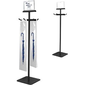 Montex Wet Umbrella Stand with Free 200 Plastic Umbrella Bags and Holder