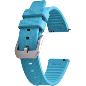 20 مم 22 مم fluorine FKM Rubber Watch STRAP - سرعان ما يكون إطلاق سراح الفرق الرياضية للرجال