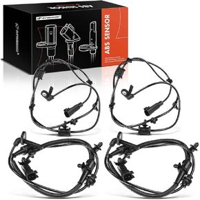 A-Premium ABS Wheel Speed Sensor Compatible with Buick Models - LaCrosse 2010-2011, Allure 2010 - Front and Rear, Driver and Passenger Side, Replace# 23136764, 22926637 4-PC Set
