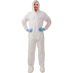 Tiger Tough Products Hazmat Suits Disposable Coverall - Breathable & Comfortable Disposable Coveralls for Men
