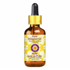 Deve Herbes Pure Horsetail Oil (Equisetum arvense) with Glass Dropper Cold Pressed 50ml (1.69 oz)