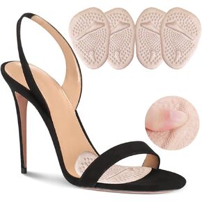 Ball of Foot Cushions Women 2 Pairs, Metatarsal Pads Women,Heel Inserts for Women,All Day Pain Relief and Comfort(Clear)