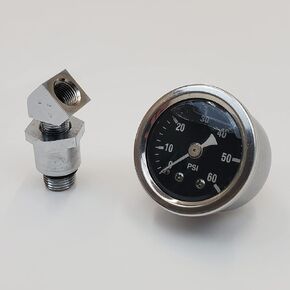 60 PSI مقياس ضغط الزيت ث/محول ملاءمة لعام 1970 -لاتر هارلي BIG TWIN TWIN TWIN TONDAILES SOFTAIL/TOURNIN