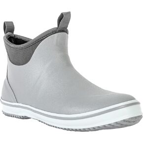 Ubon Men's Deck Boots Waterproof Fishing Boots Outdoor Rubber Ankle Rain Boots