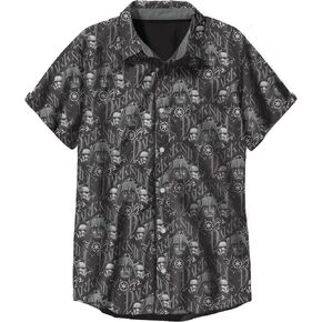 STAR WARS Boys Darkside Pattern Short Sleeve Woven Tee