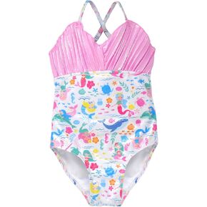 Girls' UPF 50+ 3 Piece Mermaid Swim Set