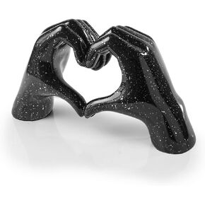 Gold Gesture Statue Decoration Home Decor Bedroom Bookshelf Coffee Table Hand Decor Sculpture Love Finger Aesthetic Accents Decorations (Gold) in Kuwait