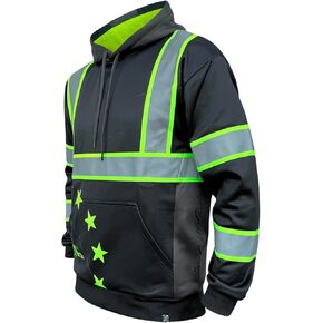 SafetyShirtz Men's SS360 ANSI Type-O Stealth Graphic Hoods and Zip Ups