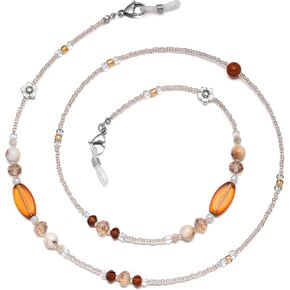 Glasses Chain for Women Stylish Beaded Eyeglass Chain Adjustable for Sunglasses, Reading Glasses Chain, & Daily Use