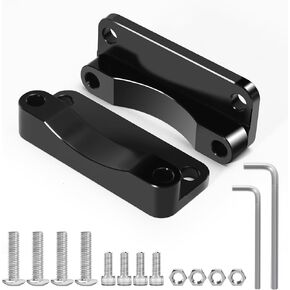 21" Front Fender Riser Lift Bracket Relocator Kit, 20mm Front Fender Spacer 3" Hole Center Fit for Harley Touring 1993-2013 Electra Glide Road Glide Road King Street Glide Ultra Glide