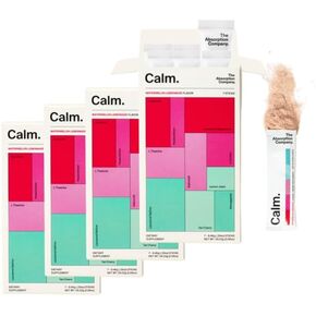 Calm Drink Mix - Relaxation Aid with Magnesium, Ashwagandha, L-Theanine, & Vitamin D - Supports Cortisol Regulation and Mood for Men & Women - Watermelon Lemonade Flavor 7 Sticks
