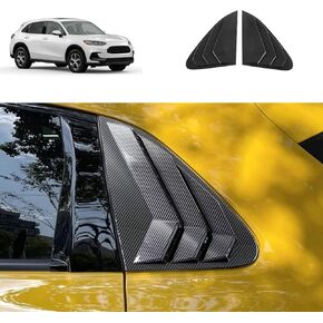 Rear Side Window Louvers Covers Compatible with Honda New HRV HR-V 2025 2024 2023 Rear Side Shutters Blinds Cover Trims Exterior Car Accessories ABS 2PCS(Glossy Black Style