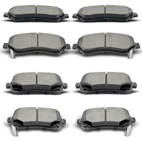 Front Rear Ceramic Brake Pad Fit For 2008-2012 Chrysler Town Country,For 2008-2012 Dodge Grand Caravan,For 2009-2013 Dodge Journey,For 2012 Ram C/V