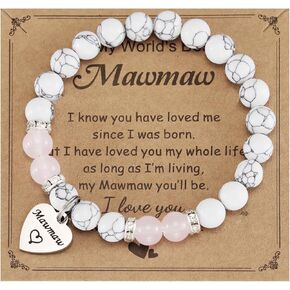 Mawmaw Gifts Bracelet for Women Promoted to Mawmaw Expecting Future First Time New Mawmaw Bracelet