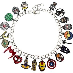 Superhero Bracelet Charm Bracelet Gifts for Woman