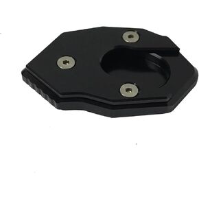 1 Pc Kickstand Pad Extension Extender Side Stand Enlarger Plate Accessories Replacement for Kawasaki Z650 Z900 Z900RS 2017-2019 2020 2021 2022 2023 2024(Black)