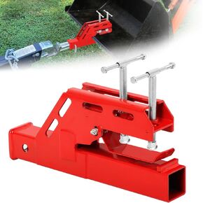 2024 New Upgraded Clamp on Trailer Hitch for Tractor, Clamp-on Tractor Bucket Hitch 2" Ball Mount Receiver Adapter for Kubota Tractor Bucket, Bucket Trailer Hitch Attachment, Black in Kuwait