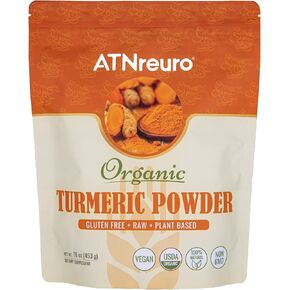 Organic Turmeric Powder - 16 oz Premium Quality, 100% Pure & Natural, Rich in Curcumin, Non-GMO, Gluten-Free, Vegan, Ideal for Cooking, Beverages and Health Support