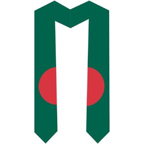 International Students Bangladesh Graduation Stole Bangladesh Country Flag Graduation Sash 5 X 72 Inches