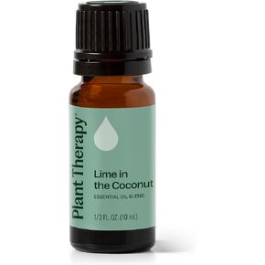 Plant Therapy Lime in The Coconut Essential Oil Blend 10 mL (1/3 oz) for Aromatic Diffusion for Your Home, car or Office, 100% Pure, Undiluted, Therapeutic Grade