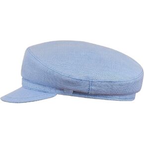 Sterkowski Pireus 100% Linen Breton Cap for Men and Women - Traditional Airy Sailor Cap