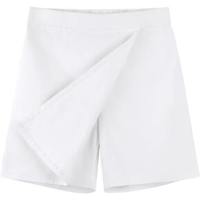 Noomelfish Girls Wrap Skort Cute School Uniform Skirt Shorts (5-12 Years)