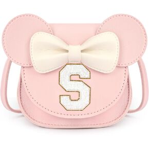 mibasies Toddler Purse Gifts for Girls: 2 Year Old Girl Birthday Gift Toys - Mini Mouse Purse Pink with White Letter A