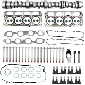 NON AFM DOD Disable Camshaft Lifter Kit 5.3 Head Gasket Set Compatible With GM Chevrolet Express Silverado Suburban Tahoe Sierra Yukon Gen V L83 5.3L 2014-2021 Replace#12499225 HS26744PT