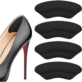 2 Pairs Heel Pads for Shoes, Anti-Slip Heel Grips & Cushion Inserts for Loose Fit, Improved Comfort Filler to Tighten Secure Fit