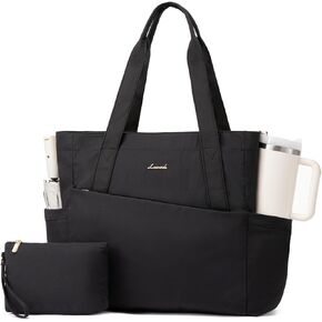 LOVEVOOK Tote Bag for Women 15.6 Inch Work Tote Handbag with Zipper and Yoga Strap Gym Bag for Nurse Teacher Travel, Daily in Saudi Arabia
