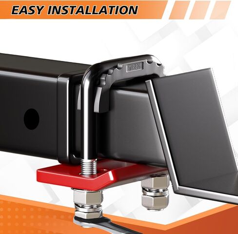 TIROL Hitch Tightener Anti-Rattle Clamp - Heavy Duty Hitch Stabilizer for 1.25" to 2" Trailer Hitches Reduce Movement on Hitch Mount Hitch Tray Cargo Carrier Bike Rack, RV Trailer Accessories (Black) in Saudi Arabia