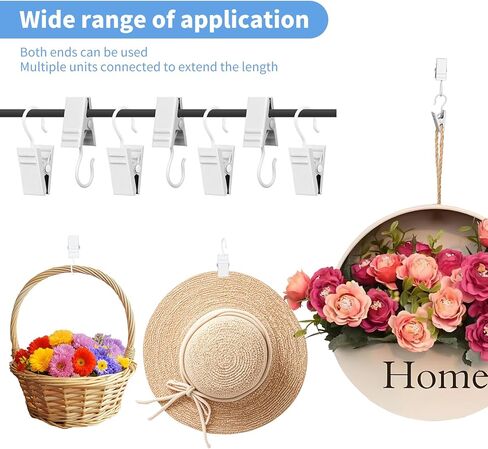 مقاطع الستائر خطافات ، 100 حزمة مقاطع سنانير من الحديد المقاوم للصدأ من أجل شنقا الحفلات الأضواء عيد الميلاد الزخرفة ، شماعات الحرف الفنية ، غرامات خيمة المظلة ، الأسود ، الأسود in Kuwait