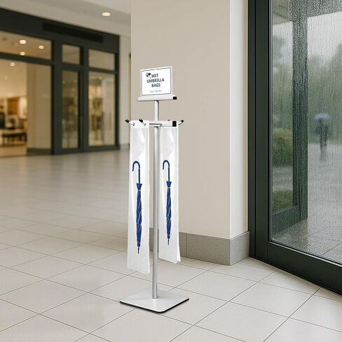 Montex Wet Umbrella Stand with Free 200 Plastic Umbrella Bags and Holder in Kuwait