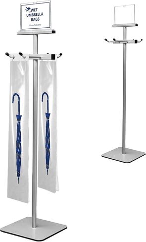 Montex Wet Umbrella Stand with Free 200 Plastic Umbrella Bags and Holder in Kuwait