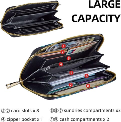 محافظ الرسغ للنساء ، RFID خفيفة الوزن يحظر محفظة الرسغ الآمنة متعددة الوظائف للسفر ، والاستخدام اليومي in Kuwait