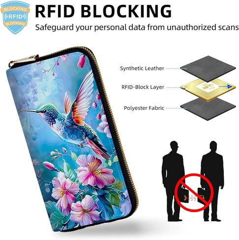 محافظ الرسغ للنساء ، RFID خفيفة الوزن يحظر محفظة الرسغ الآمنة متعددة الوظائف للسفر ، والاستخدام اليومي in Kuwait